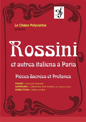 Affiche de Rossini et autres Italiens à Paris