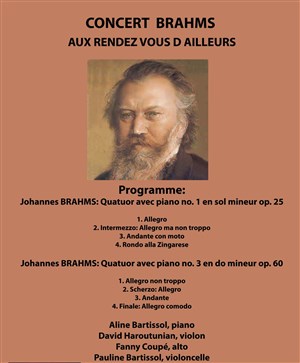 Affiche de Concert Brahms