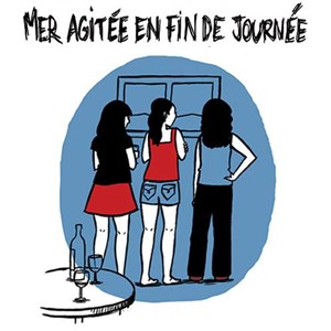 Affiche de Mer agitée en fin de journée