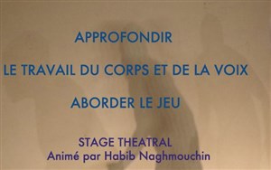 Affiche de Stage théâtral corps voix et jeux