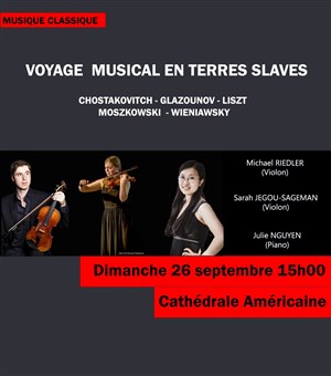 Affiche de Voyage musical en Terres Slaves : 2 violons et Piano