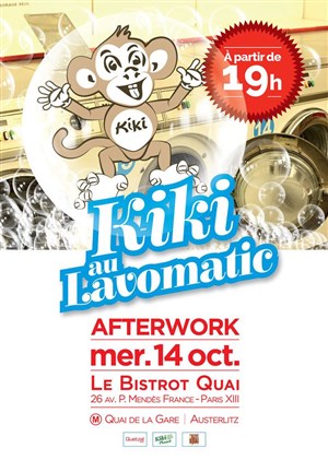 Affiche de Kiki au Lavomatic - show case Milky Way - dj/prod C.R.A.C.K.E.N.