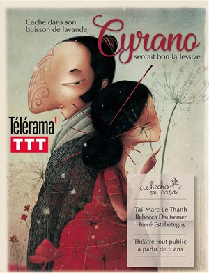 Affiche de Caché dans son buisson de lavande, Cyrano sentait bon la lessive