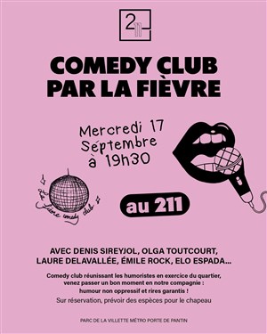 Affiche de Comedy Club au 211 by La Fièvre