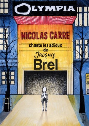Affiche de Nicolas Carre chante les adieux de Jacques Brel