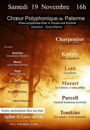 Affiche de Choeur Polyphonique de Palerme