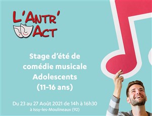 Affiche de Stage Comédie Musicale Adolescents