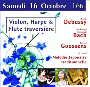 Affiche de Debussy , Bach... Et mélodies Japonaises Traditionnelles