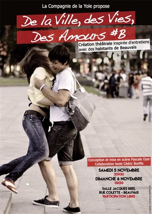 Affiche de De la ville, des vies, des amours #B