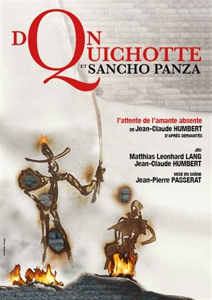 Affiche de Don Quichotte et Sancho Panza, l'attente de l'amante absente