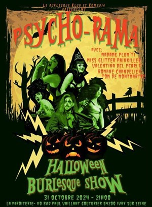 Affiche de Halloween Burlesque Show