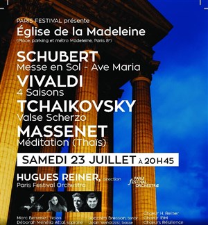Affiche de Hugues Reiner/Schubert/Vivaldi/Tchaikovsly/Massenet
