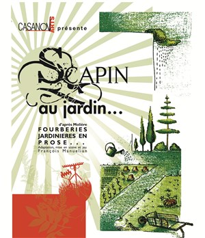 Affiche de Scapin au jardin