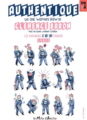 Affiche de Clémence Baron dans Authentique