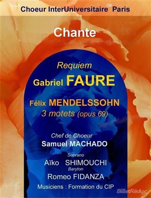 Affiche de Concert du Choeur Interuniversitaire de Paris