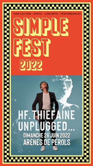 Affiche de Hubert-Félix Thiéfaine Unplugged - Simple Fest 2022