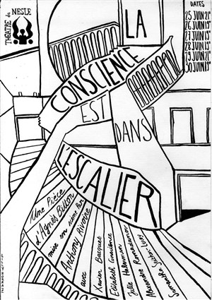 Affiche de La conscience est dans l'escalier