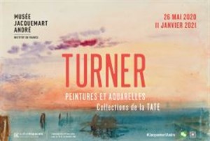 Affiche de Visite guidée de l'exposition Turner, peintures et aquarelles de la Tate | par Michel Lhéritier