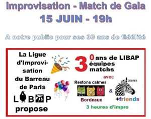 Affiche de Match de Gala 30 ans de Libap