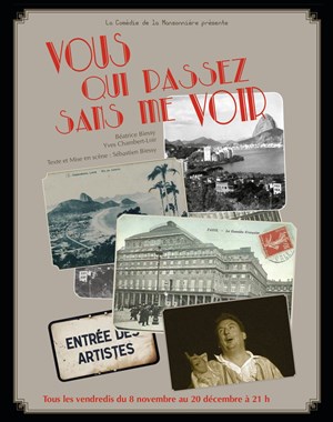 Affiche de Vous qui passez sans me voir