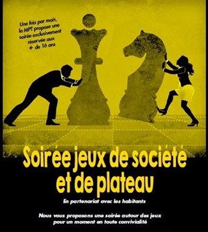 Affiche de Soirée jeux de société et de plateau