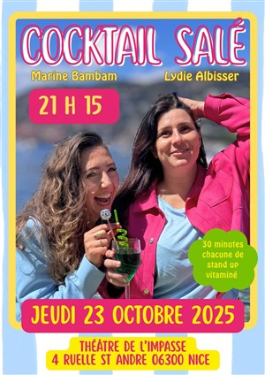 Affiche de Lydie Albisser & Marine Bambam dans Cocktail Salé