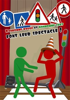Affiche de Bonhomme rouge et Bonhomme vert