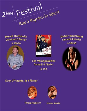 Affiche de 2ème Festival du Rire de Rignieu le Desert