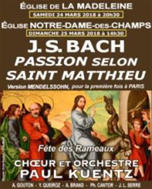 Affiche de Bach - Passion selon Saint Matthieu