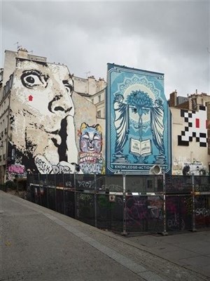 Affiche de Visite guidée Street-art, Pixel art et Space Invaders Beaubourg - Le Marais | par Camille