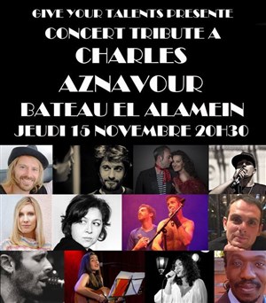 Affiche de Concert Tribute à Charles Aznavour
