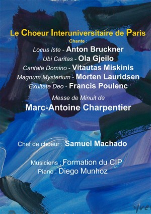 Affiche de Concert du Choeur Interuniversitaire de Paris