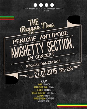 Affiche de Concert reggae Amghetty Section + guest