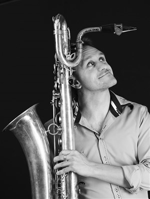 Affiche de Jean-Philippe Scali Quartet Baritone reflections invite Glenn Ferris