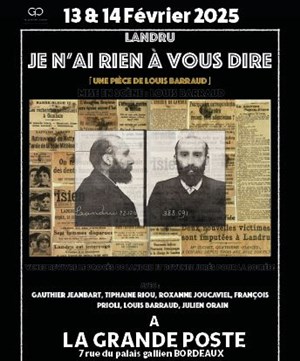 Affiche de Landru : Je n'ai rien à vous dire