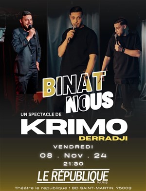 Affiche de Krimo Derradji dans Binat-nous