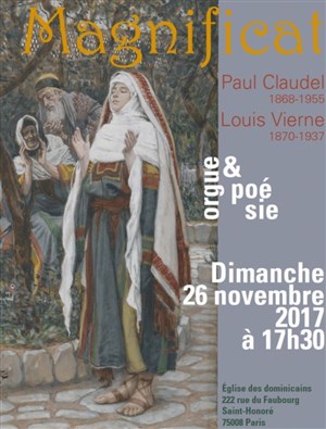 Affiche de Orgue & Poésie | Louis Vierne & Paul Claudel