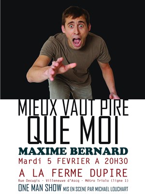 Affiche de Maxime Bernard