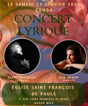 Affiche de Concert Lyrique