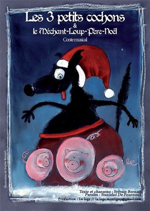 Affiche de Les 3 petits cochons et le méchant loup Père Noël
