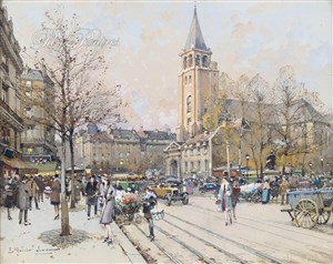 Affiche de Visite guidée : Odéon, Saint-Germain-des-Prés - théâtre et Révolution | par Paule Valois
