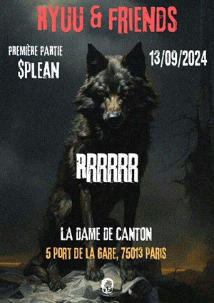 Affiche de Ryuu & friends + 1ère partie Splean