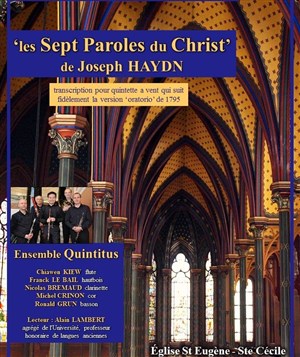 Affiche de Les Sept Paroles du Christ de Joseph Haydn