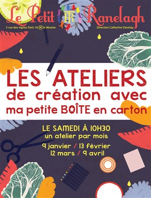 Affiche de Les ateliers de création avec Ma petite Boîte en carton