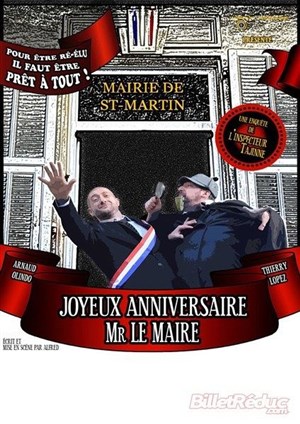 Affiche de Joyeux anniversaire Monsieur le Maire, Une enquête de l'inspecteur Tajinne