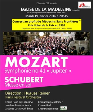 Affiche de Choeur Hugues Reiner Mozart Schubert