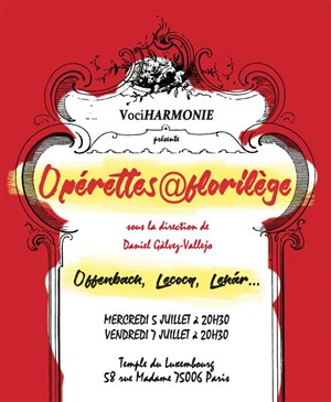 Affiche de Opérettes@florilège