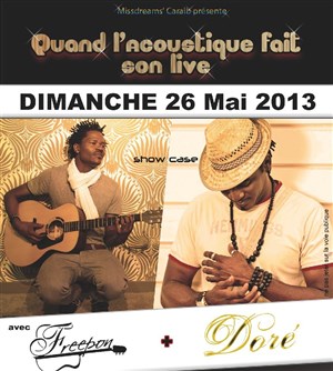 Affiche de Doré & Freepon | Quand l'Acoustique fait son live
