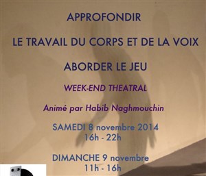 Affiche de Week-end théâtral Corps Voix et Jeu