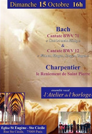 Affiche de Oeuvres pour Choeur de J-S Bach et M-A Charpentier